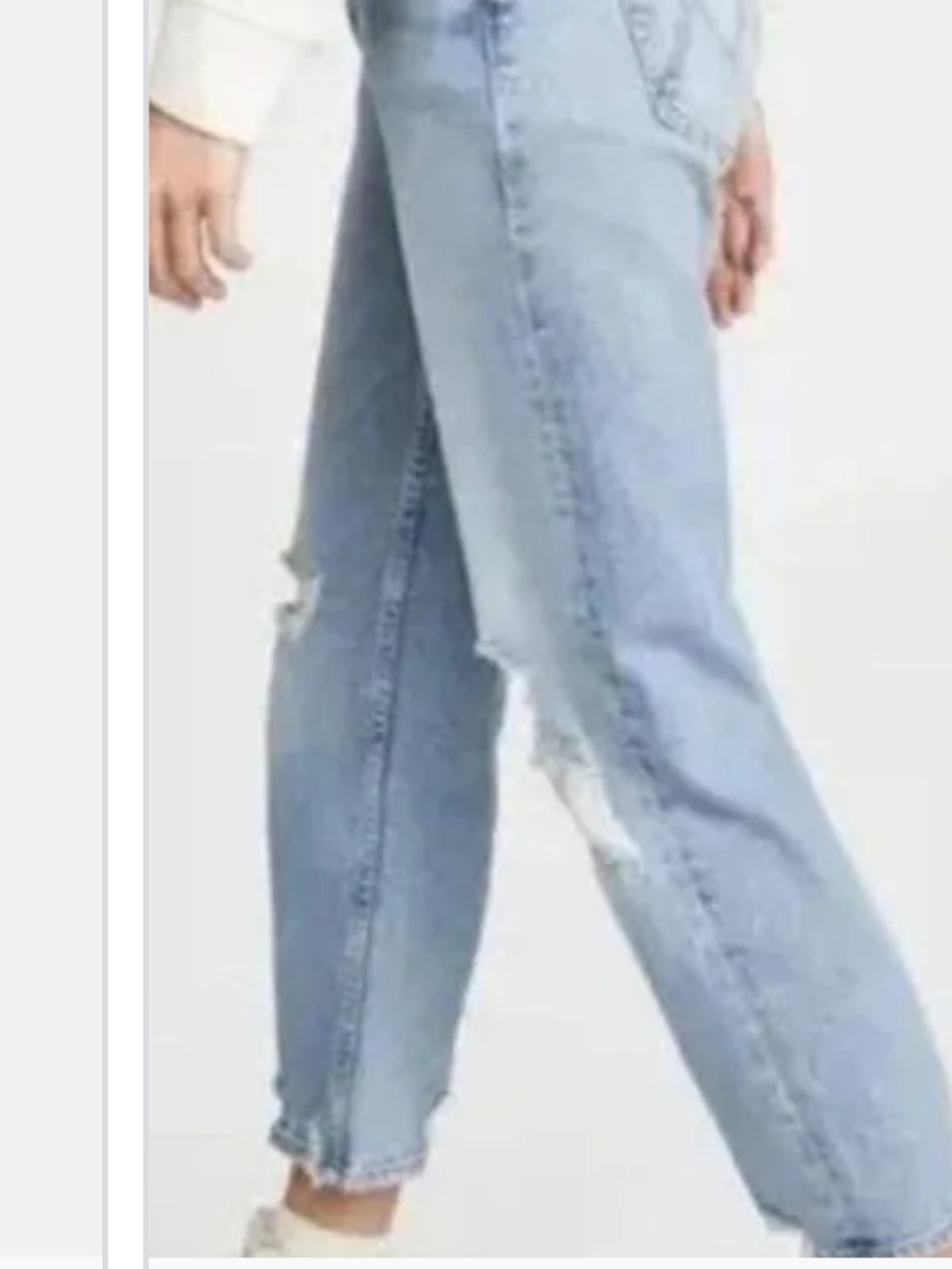 MOTHER The TOMCAT  The Confession Blue Distressed Jeans - Picture 6 of 6